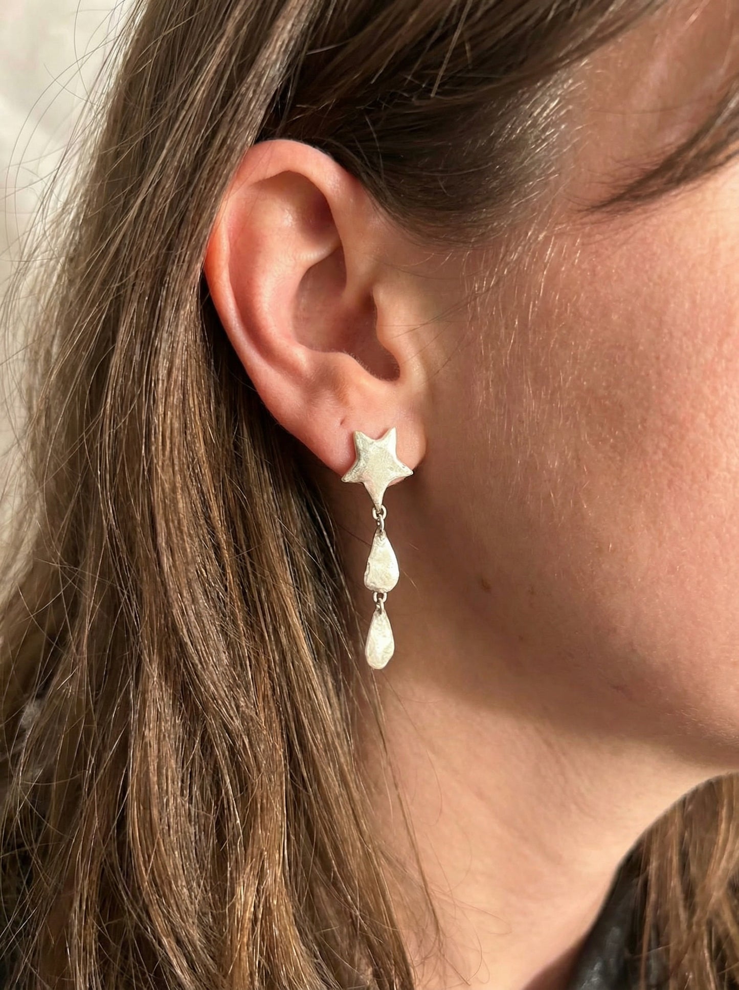 Molten Star Droplet Earrings