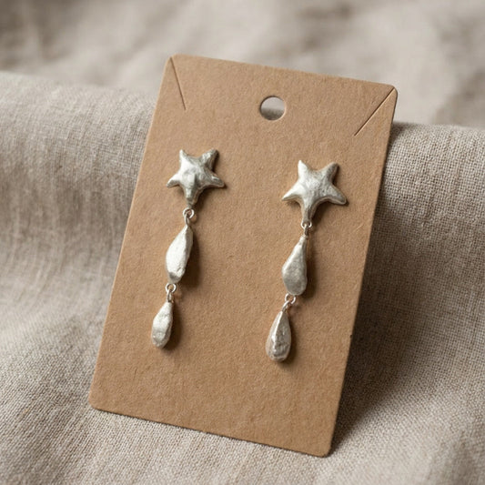 Molten Star Droplet Earrings