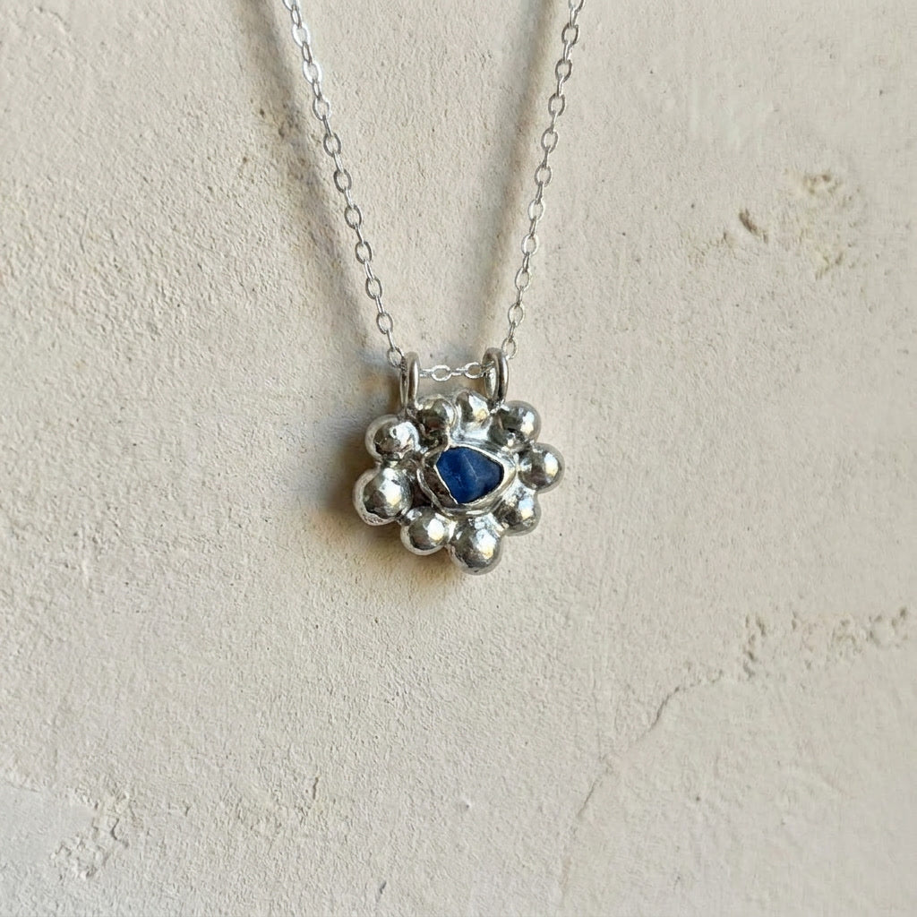 Blue Seaglass Necklace, One of a Kind