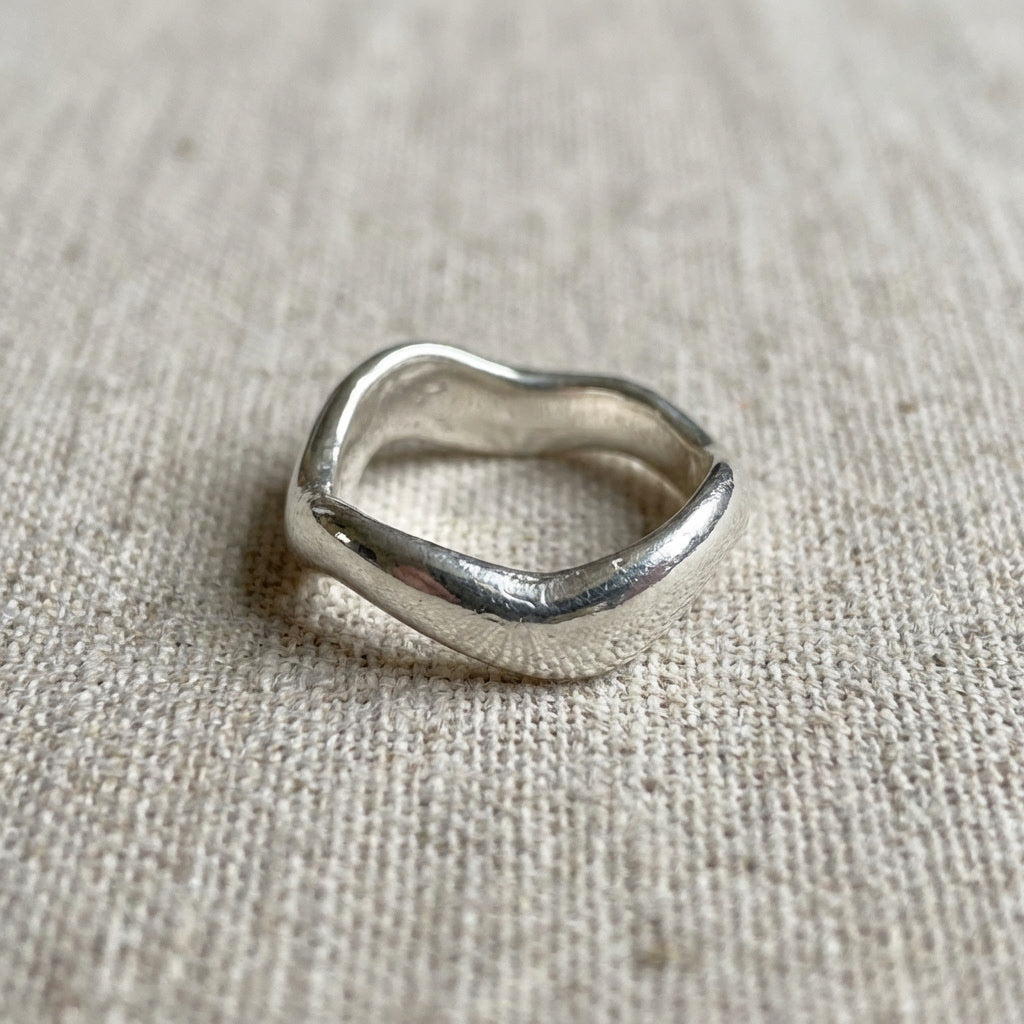 Sterling Silver Ripple Ring