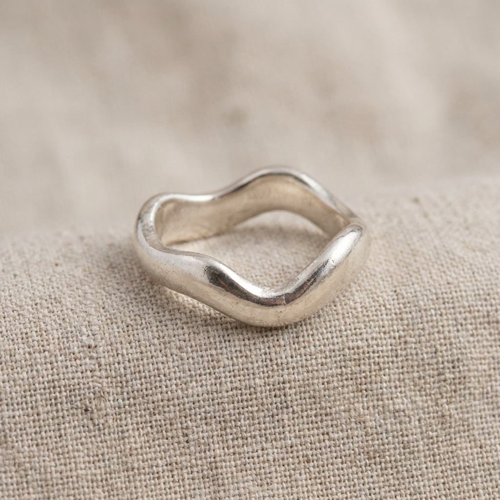 Sterling Silver Ripple Ring