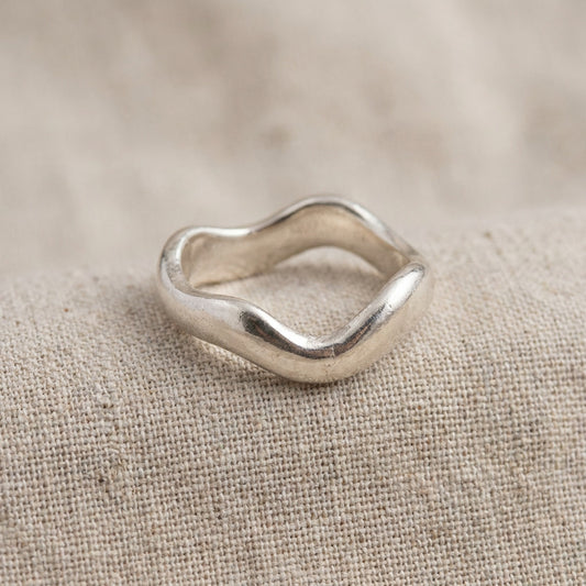 Sterling Silver Ripple Ring
